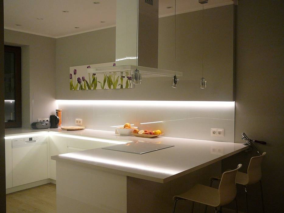 Kuchnia cała w bieli, Korin Design Korin Design Kitchen MDF