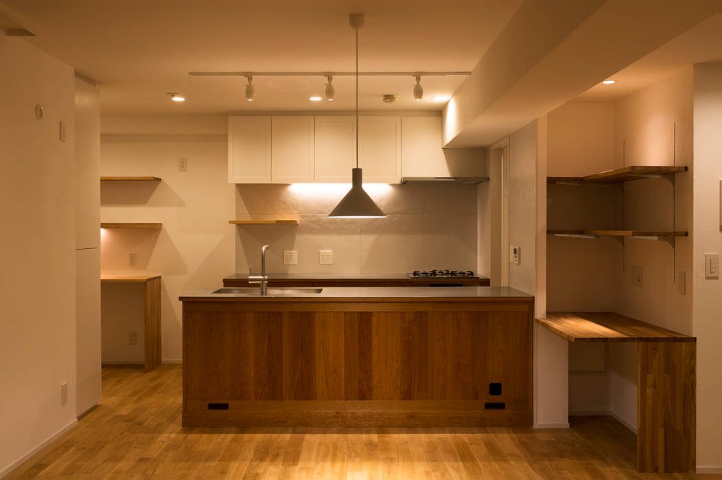 Cherry-kitchen House （Renovation）, Sakurayama-Architect-Design Sakurayama-Architect-Design Dapur Modern