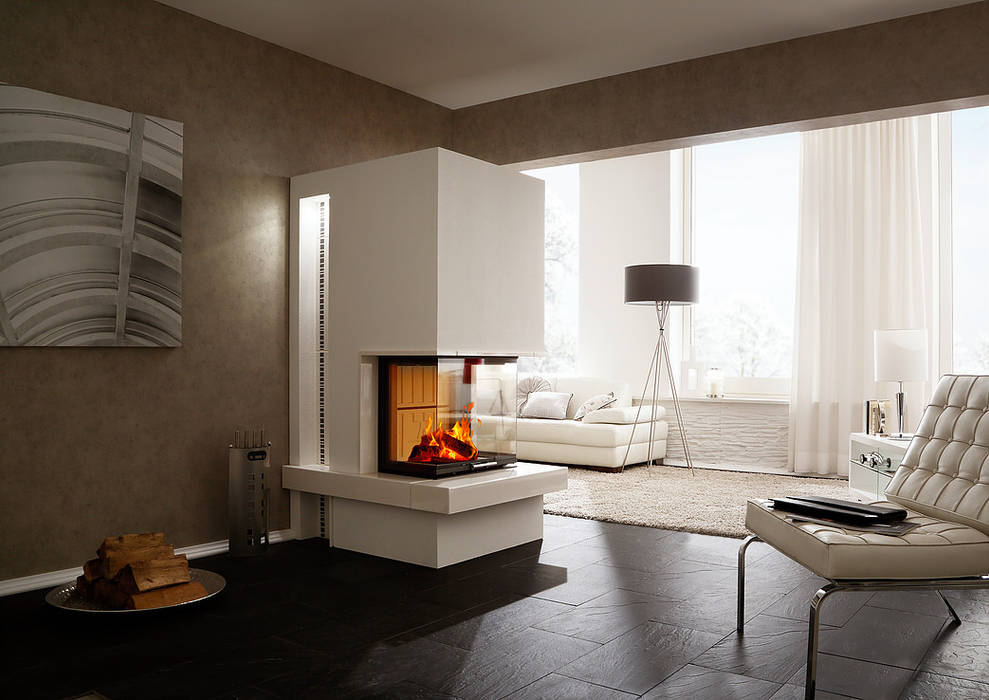 Wohnzimmer Mit Kamin Modern - The House Silhouette