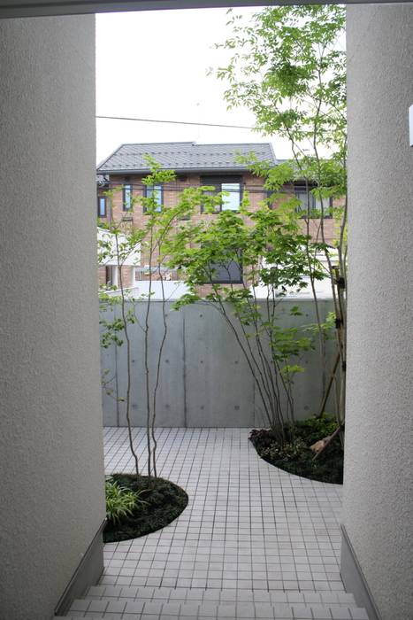 松本Km邸, 庭のクニフジ 庭のクニフジ Jardin moderne