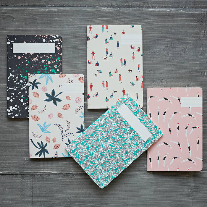 Tropical Print A5 Notebook rigby & mac مكتب عمل أو دراسة ديكورات واكسسوارات