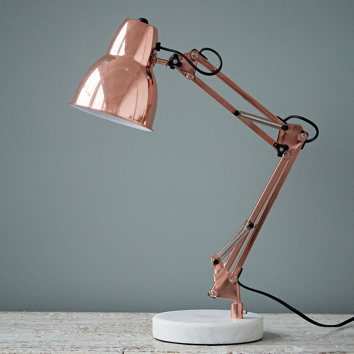 Cooper Desk Lamp rigby & mac Study/office Copper/Bronze/Brass Lighting