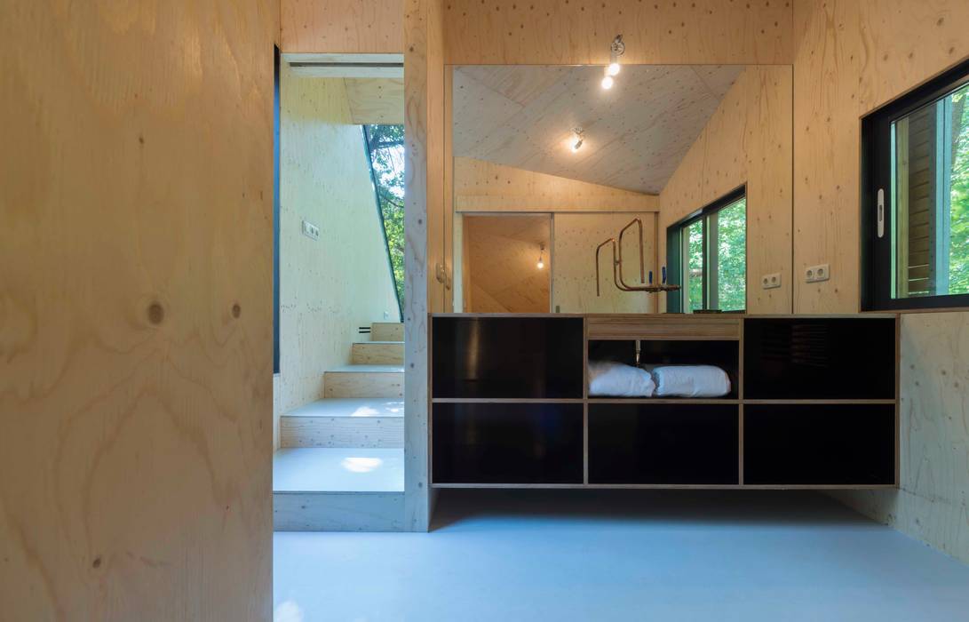 Boshuis, Bloot Architecture Bloot Architecture Moderne badkamers