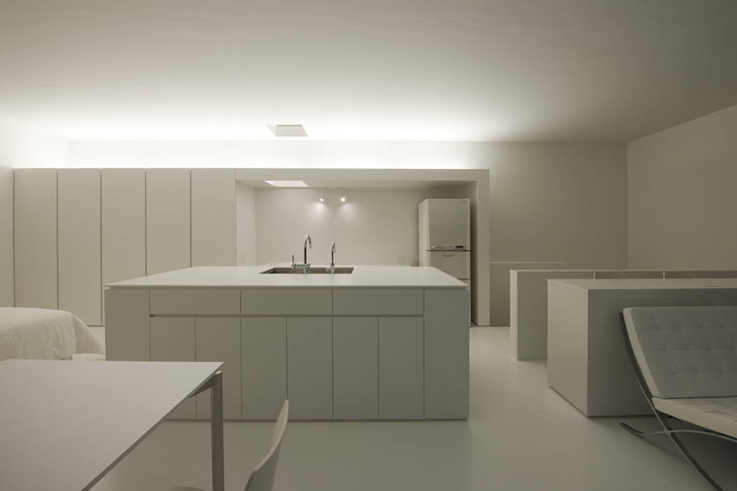 印旛のスタジオ, SHSTT SHSTT Cocinas de estilo minimalista Madera Acabado en madera