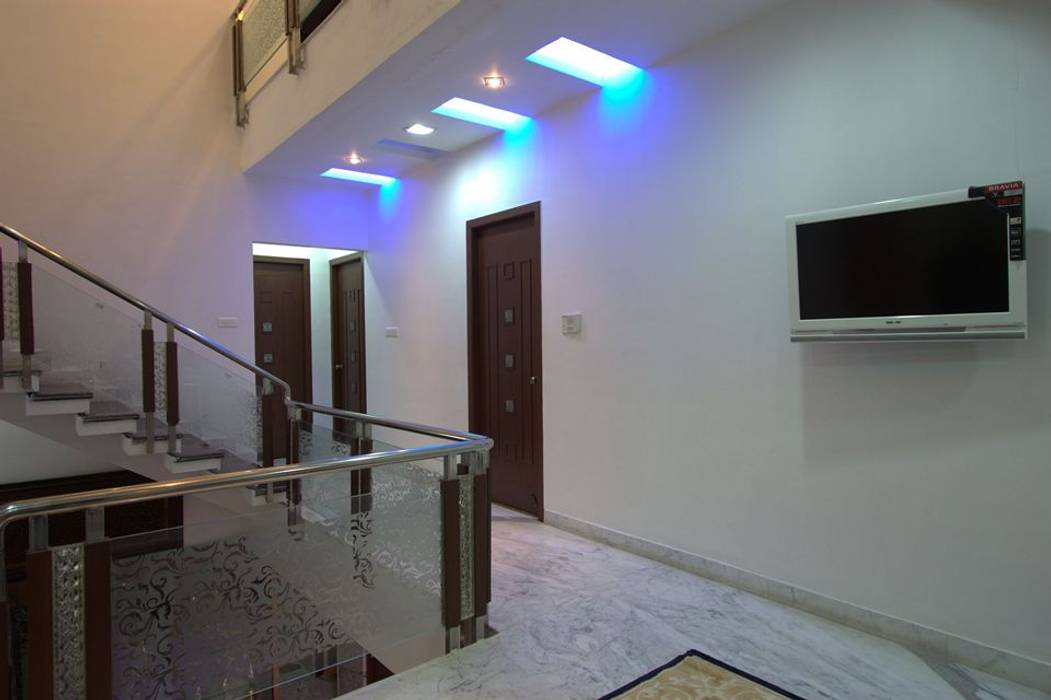 Passage Ansari Architects Modern corridor, hallway & stairs