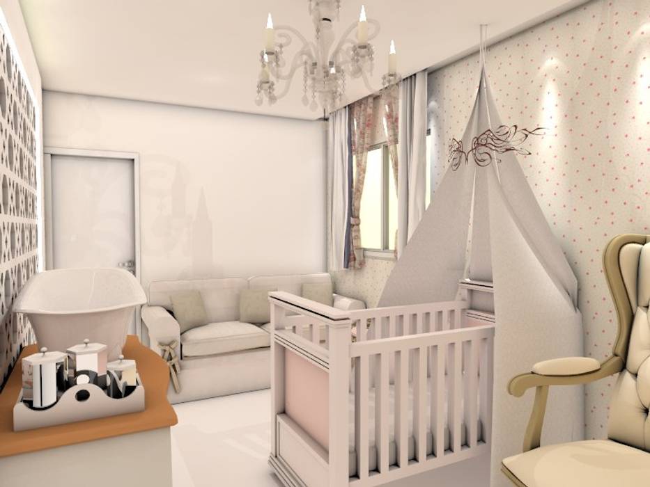 Suite do Bebê, Deise Luna Arquitetura Deise Luna Arquitetura ห้องนอนเด็ก ของตกแต่งและอุปกรณ์จิปาถะ