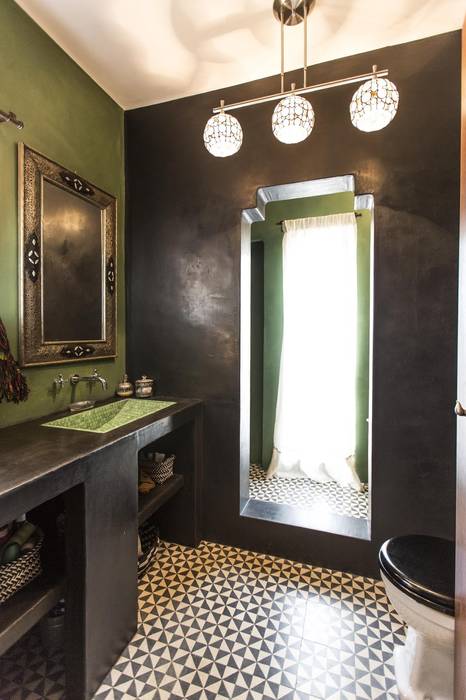 New Customer photos of cement tiles, Crafted Tiles Crafted Tiles Mediterranean style bathroom