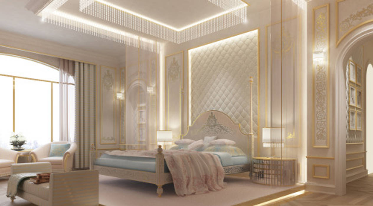 Interior Design & Architecture by IONS DESIGN Dubai,UAE, IONS DESIGN IONS DESIGN Classic style bedroom