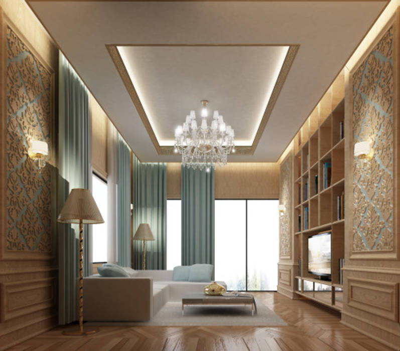 Interior Design & Architecture by IONS DESIGN Dubai,UAE, IONS DESIGN IONS DESIGN Classic style living room