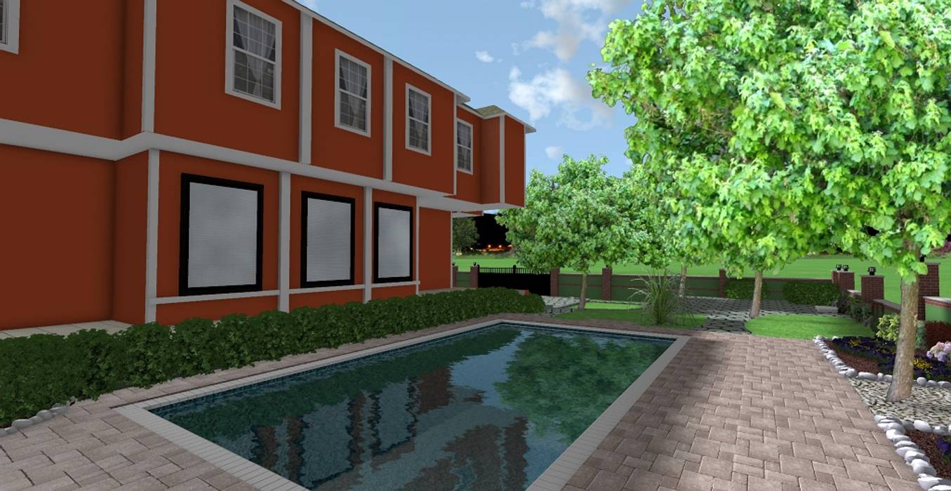 FLORYA İKİZ VİLLA - PEYZAJ PROJE // FLORYA SEMIDETACHED VILLA - LANDSCAPE PROJECT, AYTÜL TEMİZ LANDSCAPE DESIGN AYTÜL TEMİZ LANDSCAPE DESIGN Jardines de estilo moderno