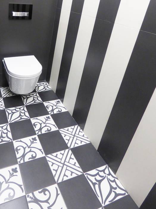 NEOCIM Patch Classic Noir + Lave homify Baños de estilo moderno Cerámico Decoración