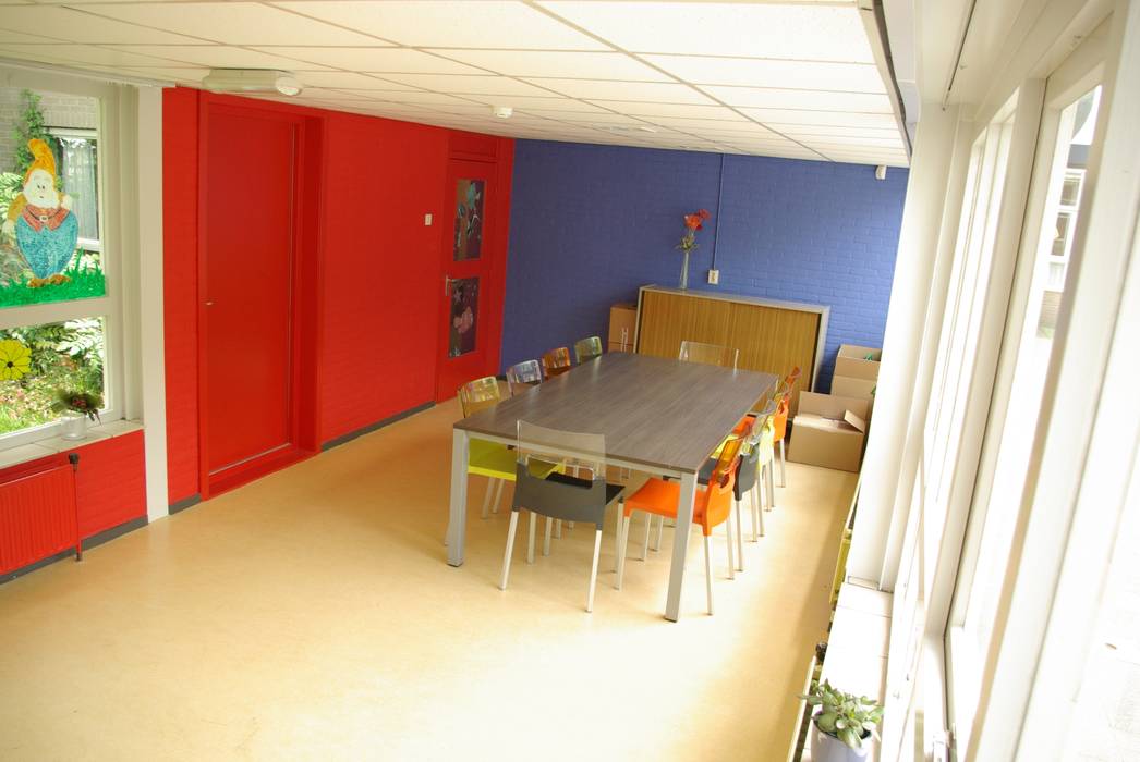 Interieur Basisschool oostvaarder, Dick de Jong Interieurarchitekt Dick de Jong Interieurarchitekt Bedrijfsruimten Scholen