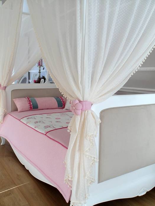 Quarto de Rainha ou princesa? Foi pensado para meninas , Alfama Home Vintage Alfama Home Vintage غرفة الاطفال خشب Wood effect أسرة نوم