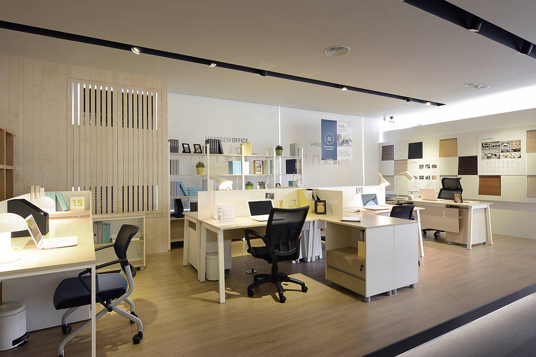 HANSSEM OFFICE SHOWROOM / BANPO, creative 4 creative 4 상업공간 우드 우드 그레인 전시장