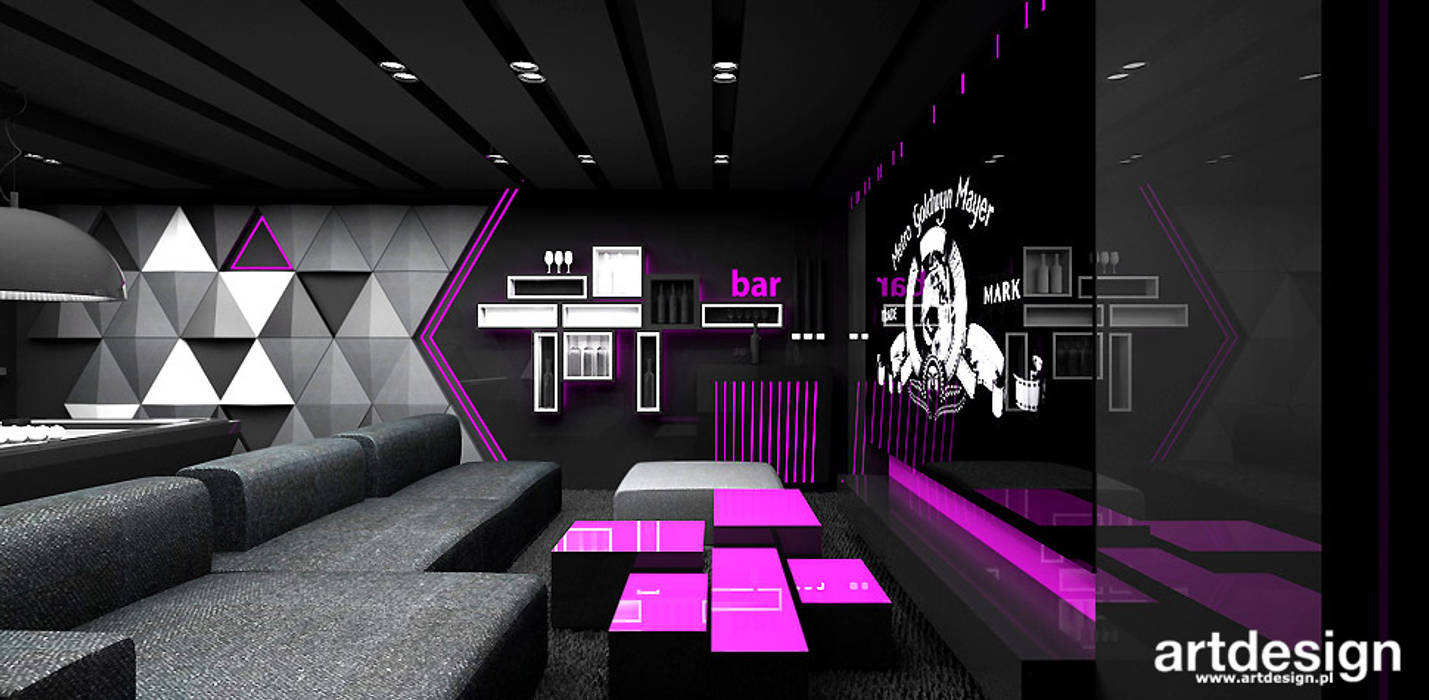 Kino domowe i bilard nowoczesny pokój multimedialny od ...