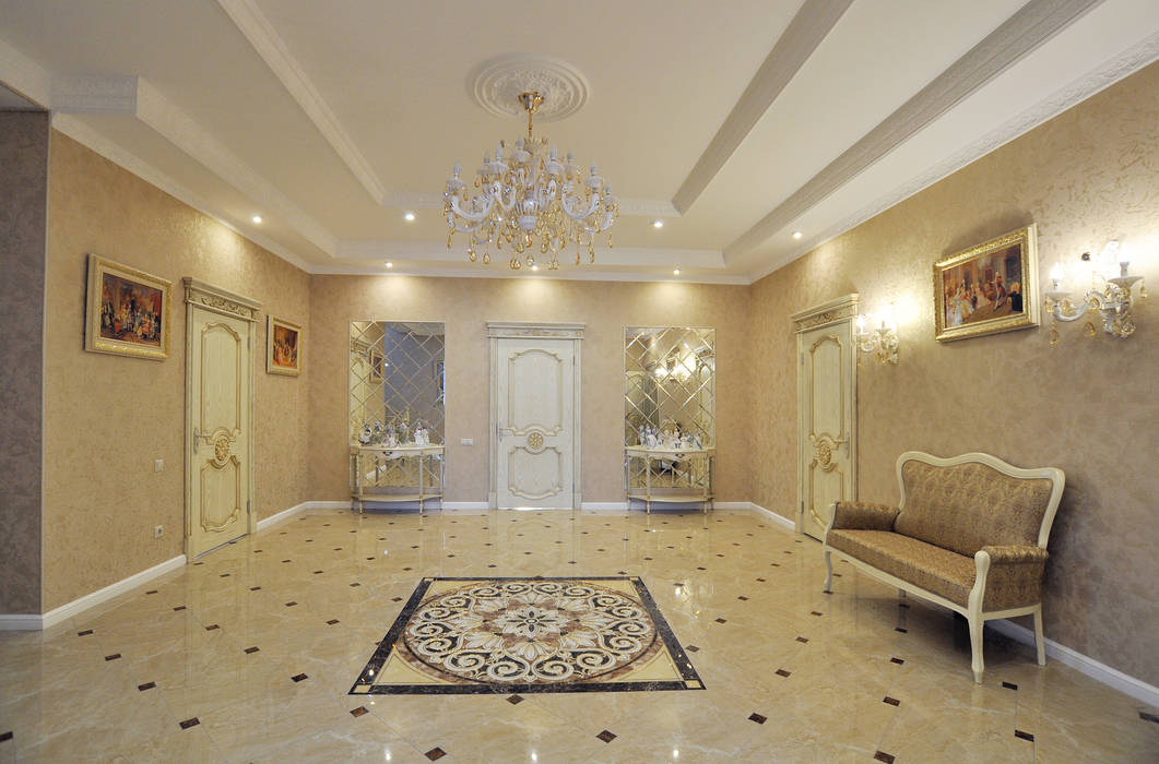 Реализация Особняка, Tutto design Tutto design Classic corridor, hallway & stairs