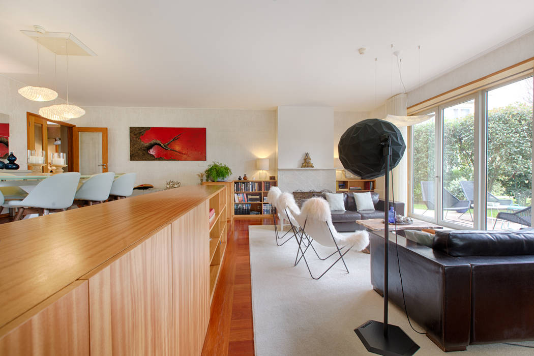  غرفة المعيشة تنفيذ SHI Studio, Sheila Moura Azevedo Interior Design, إنتقائي   