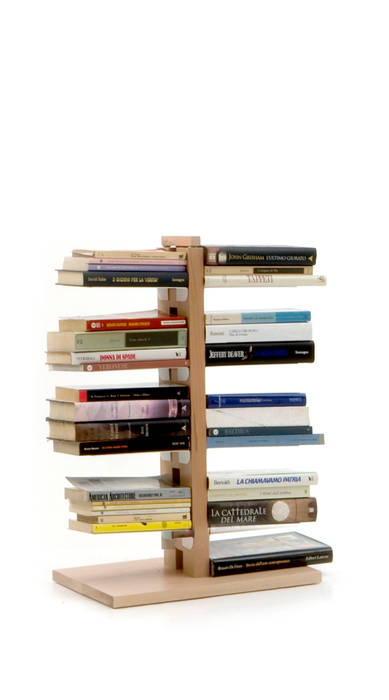 Zia Bice | Column bookshelf | h 60 cm Le zie di Milano Дома в стиле минимализм Твердая древесина Многоцветный Хозяйственные товары