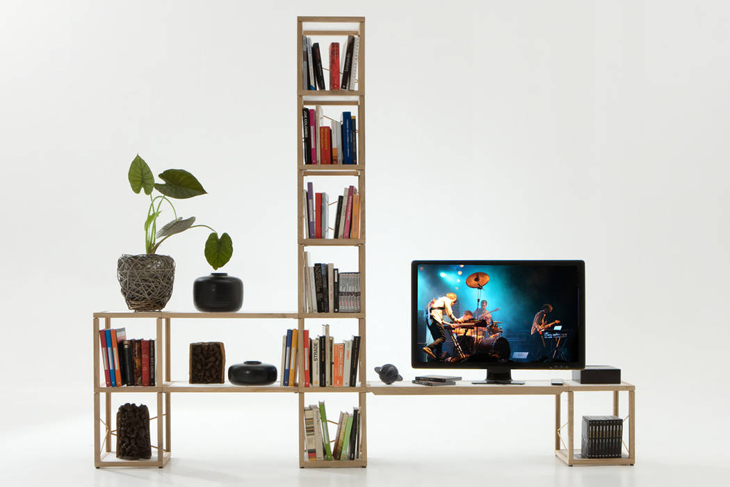 Zia Babele scaffali a giorno e librerie , Le zie di Milano Le zie di Milano Minimalist house Solid Wood Multicolored Homewares