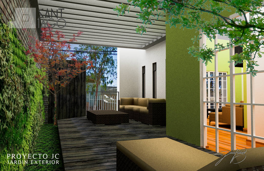 Proyecto Jc, SANT1AGO arquitectura y diseño SANT1AGO arquitectura y diseño Balcones y terrazas minimalistas