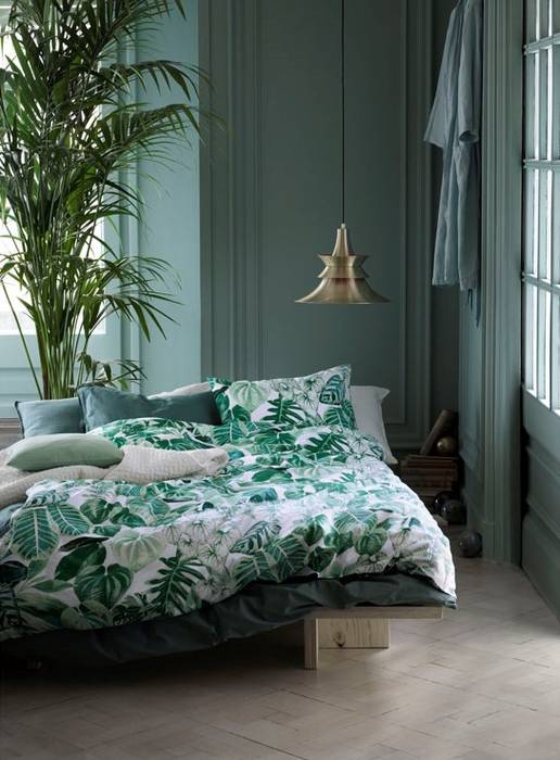 Urban Jungle by H&M Home Promenart Camera da letto in stile tropicale Tessili