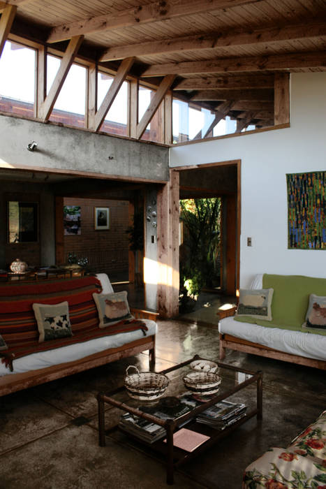 Living ALIWEN arquitectura & construcción sustentable - Santiago Livings de estilo