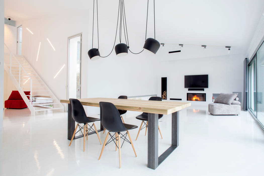 CASA OLGA www.cabreidiazarquitectes.cat, CABRÉ I DÍAZ ARQUITECTES CABRÉ I DÍAZ ARQUITECTES Minimalistische Wohnzimmer