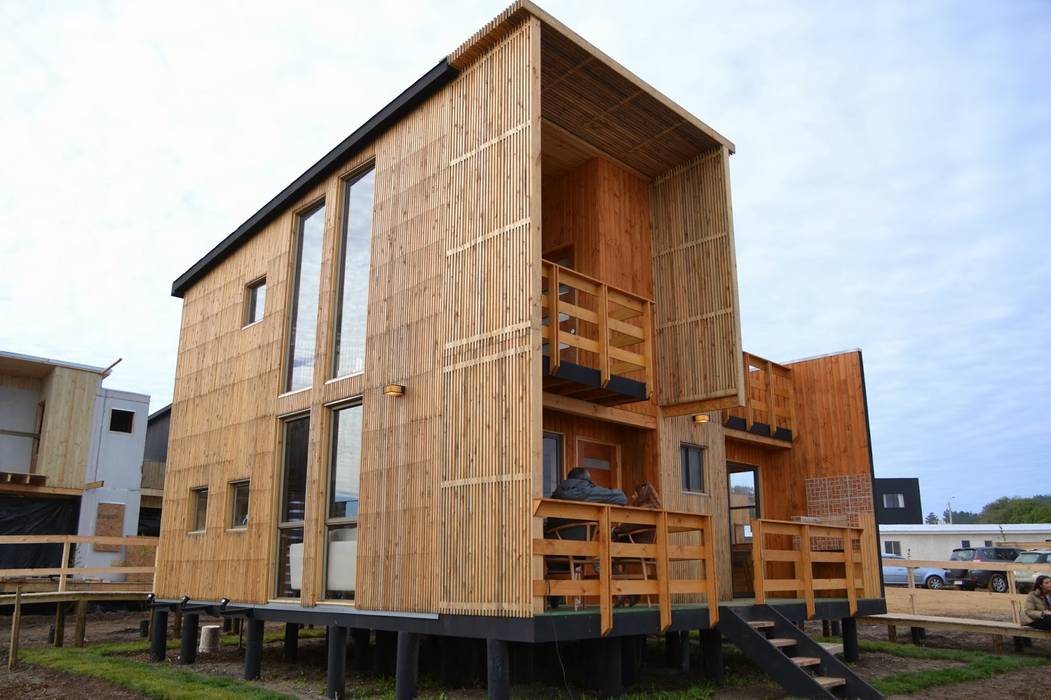 Cabaña Loft San Antonio EstradaMassera Arquitectura Casas estilo moderno: ideas, arquitectura e imágenes Madera Acabado en madera