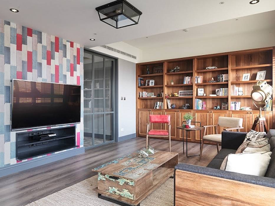 [HOME] Taoxi Interior Design, KD Panels KD Panels Living room Wood Wood effect