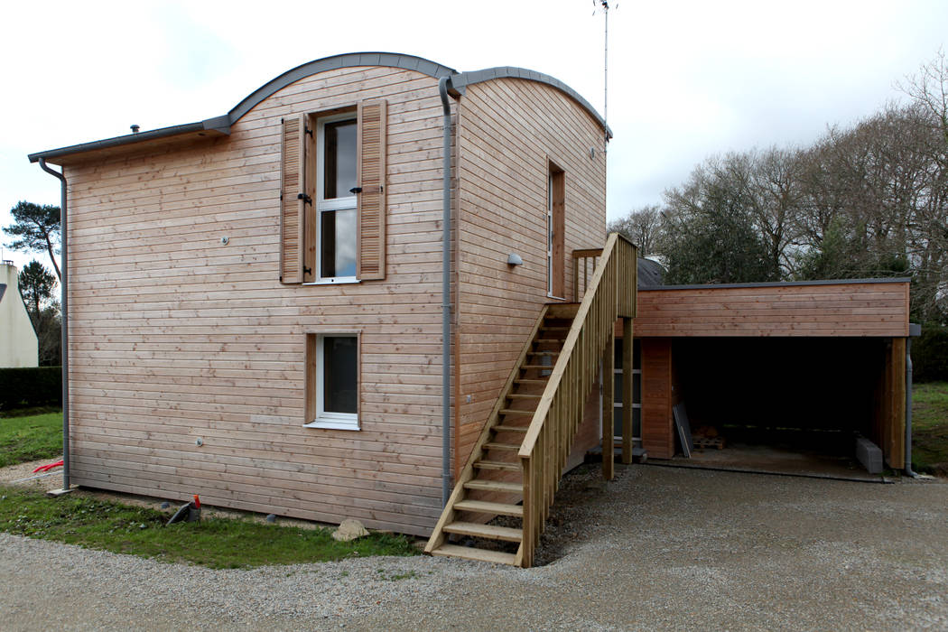 MATERIAUX NATURELS ET HABITAT SAIN POUR UNE MAISON RT2012 A RIEC SUR BELON EN BRETAGNE, Patrice Bideau a.typique Patrice Bideau a.typique Moderne Häuser Accessoires und Dekoration