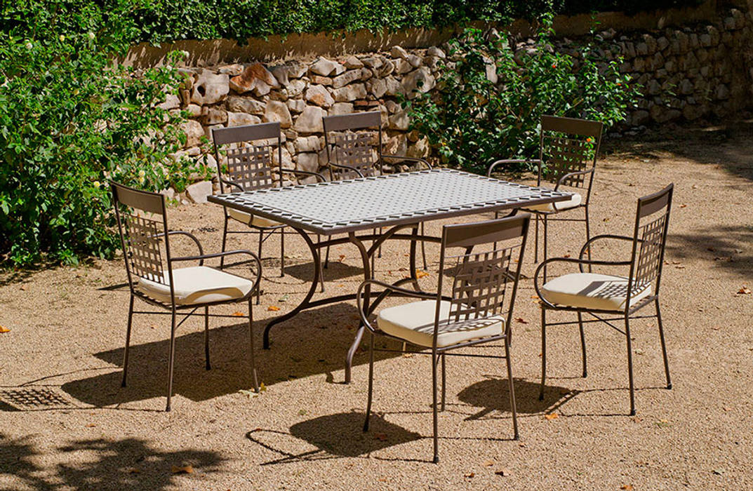 SET MOSAICO ATRIUM/VIGO-150/4+4C, Hevea Hevea Classic style garden Iron/Steel Furniture