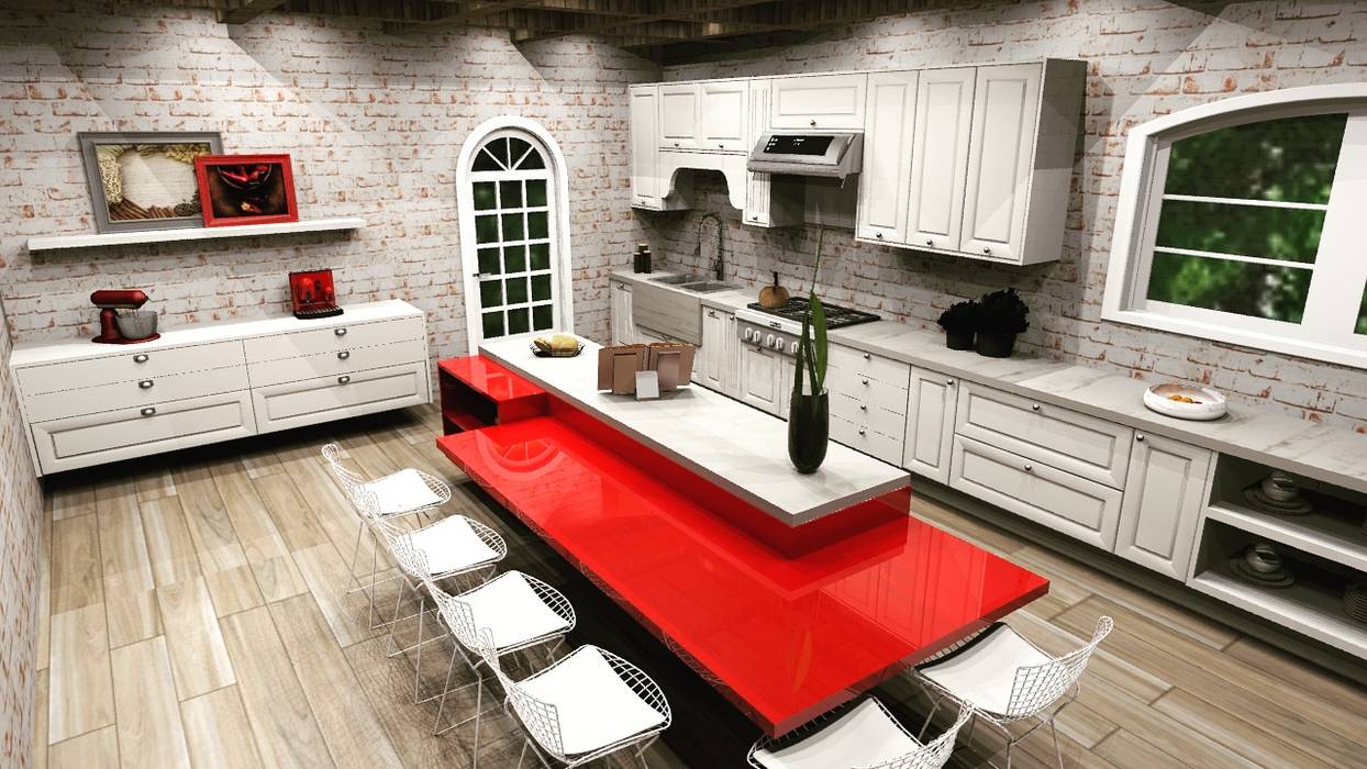 homify Kitchen Bricks