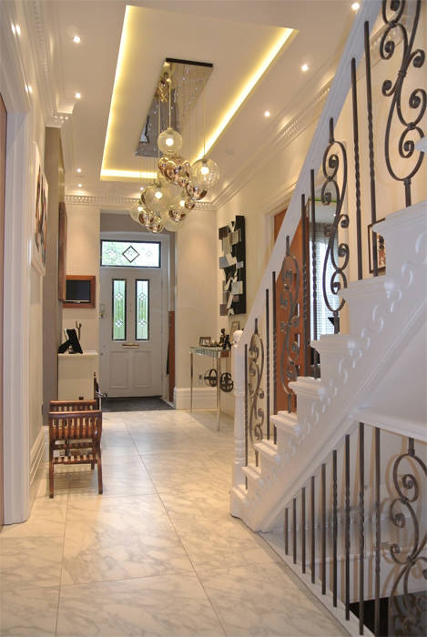 Hallway Rethink Interiors Ltd Modern corridor, hallway & stairs