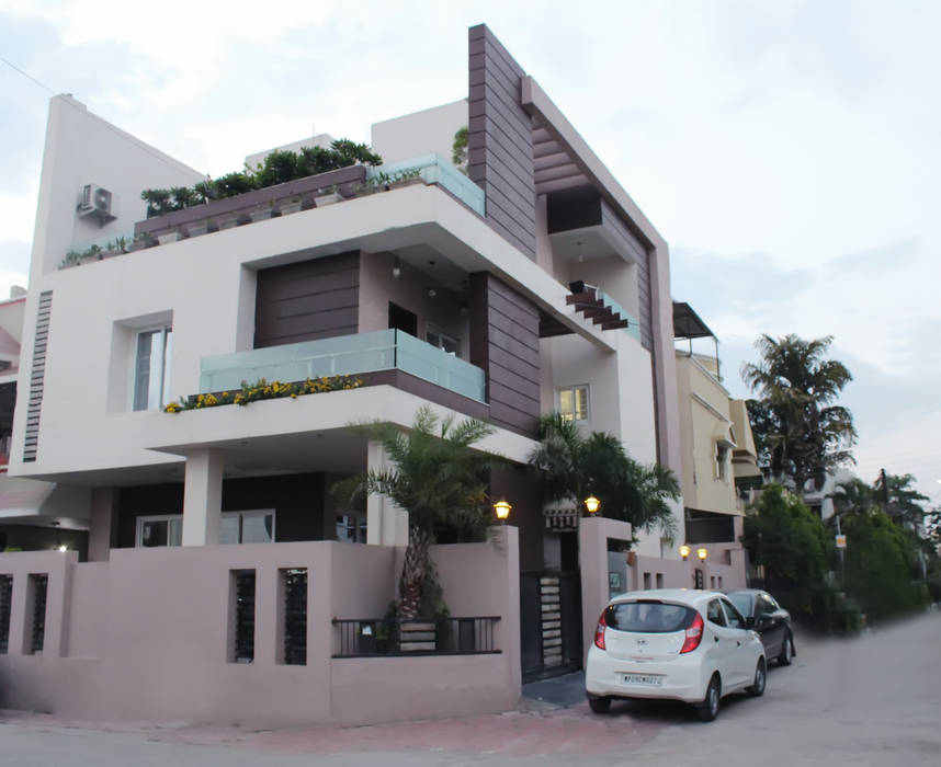 Duplex at Indore, Shadab Anwari & Associates. Shadab Anwari & Associates. Asyatik Evler