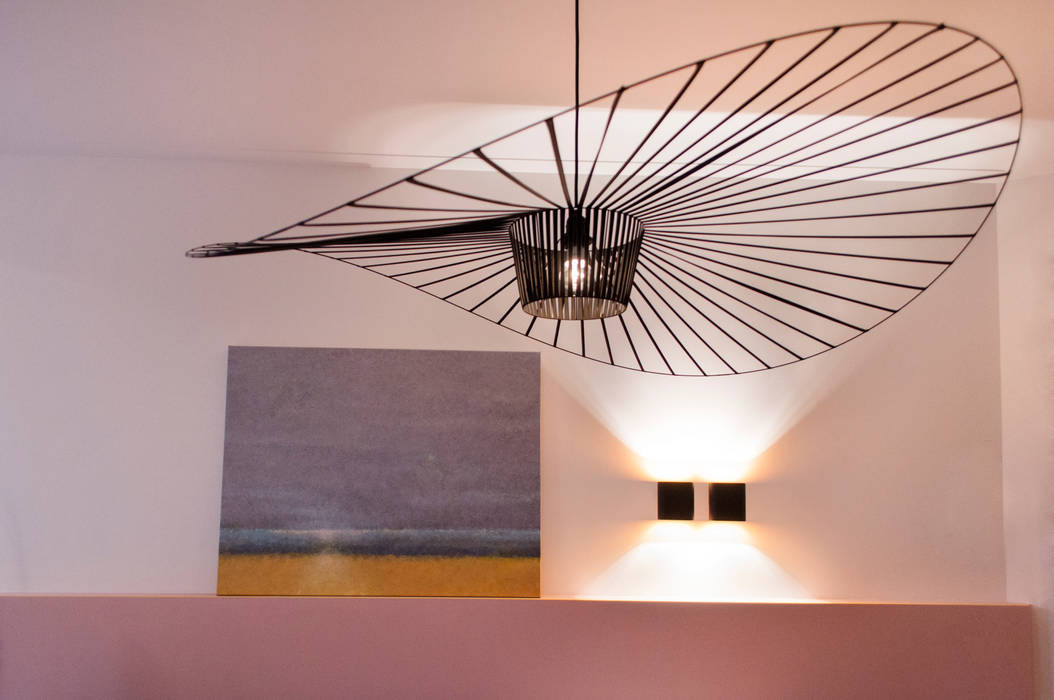 plafondlamp met kunst IJzersterk interieurontwerp Moderne woonkamers lamp,licht,ceilinglamp,art,kunst,pink