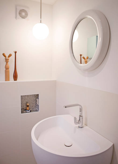 ​De badkamer IJzersterk interieurontwerp Moderne badkamers