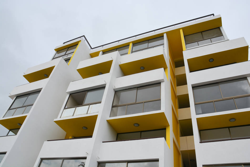 Edificio residencial Nueva las Rosas, Materia prima arquitectos Materia prima arquitectos Casas estilo moderno: ideas, arquitectura e imágenes