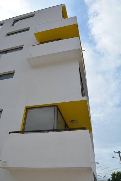 Edificio residencial Nueva las Rosas, Materia prima arquitectos Materia prima arquitectos Casas estilo moderno: ideas, arquitectura e imágenes