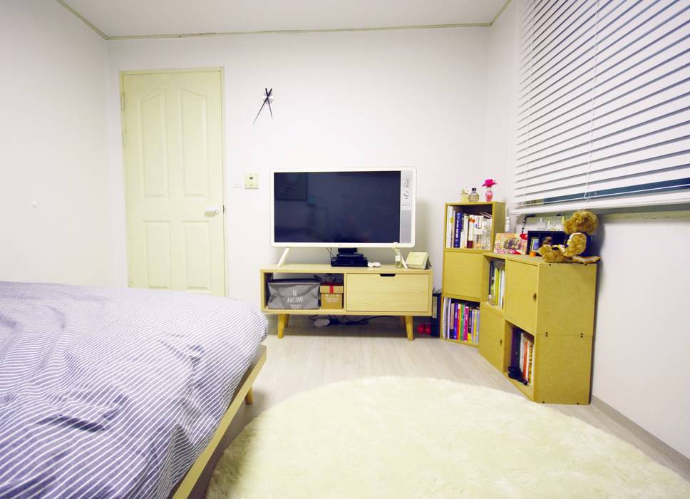 역삼동 투룸 싱글녀 홈스타일링 (Yeoksam homestyling), homelatte homelatte Phòng ngủ phong cách hiện đại