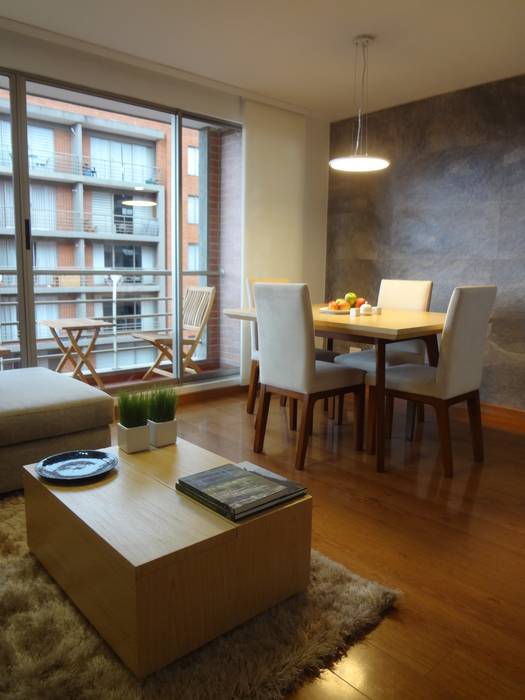 Apartamento Alcaparros Montanar, John Robles Arquitectos John Robles Arquitectos Moderne Wohnzimmer