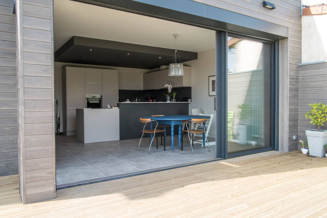 Maison à Limoges 2016, Jean-Paul Magy architecte d'intérieur Jean-Paul Magy architecte d'intérieur Fenêtres & Portes modernes Aluminium/Zinc