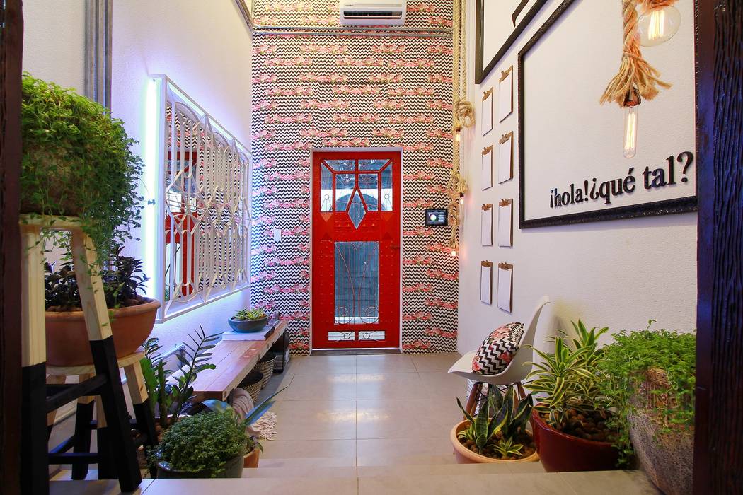 Dotta Studio Ingresso, Corridoio & Scale in stile industriale