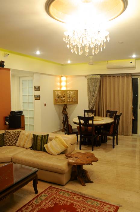 Residence in Goregaon, Design Kkarma (India) Design Kkarma (India) Вітальня