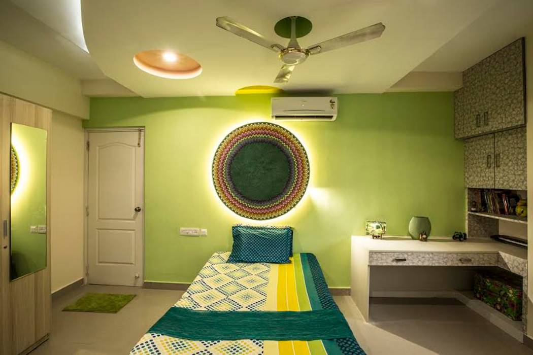 Ezhilagam, Spacestudiochennai Spacestudiochennai Modern style bedroom