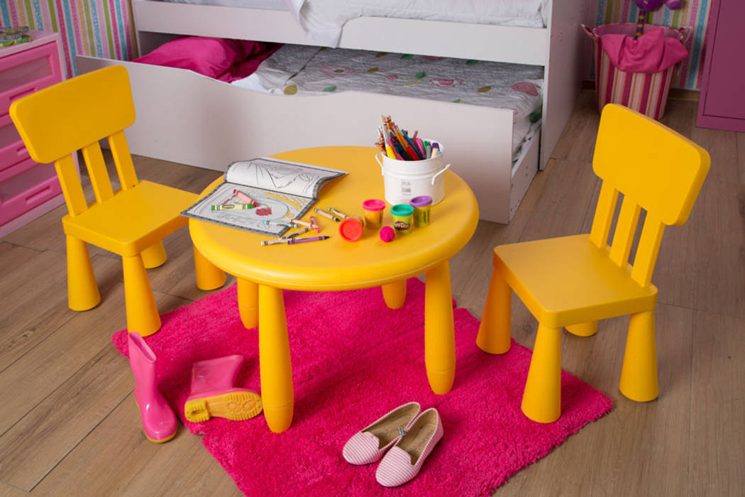 Mobiliario hecho a su medida Idea Interior Dormitorios infantiles modernos Plástico mesa niños,silla niños,Escritorios y sillas
