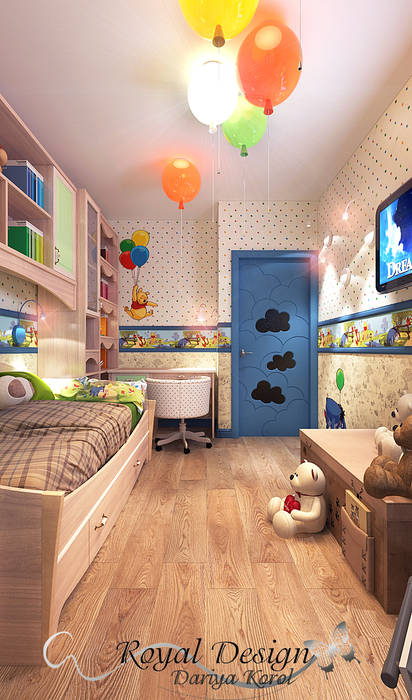 Children's room in the panel house apartment, Your royal design Your royal design Детская комнатa в классическом стиле