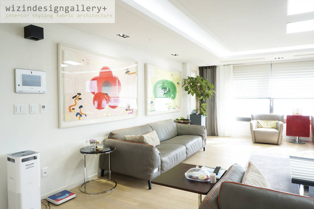 반포 래미안퍼스티지, wizingallery wizingallery Modern living room