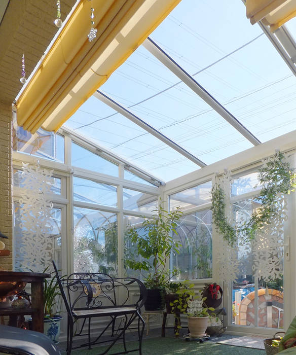 テラスを光のリビングにリノベーション, Tomomi's トモミズ Tomomi's トモミズ Modern balcony, veranda & terrace