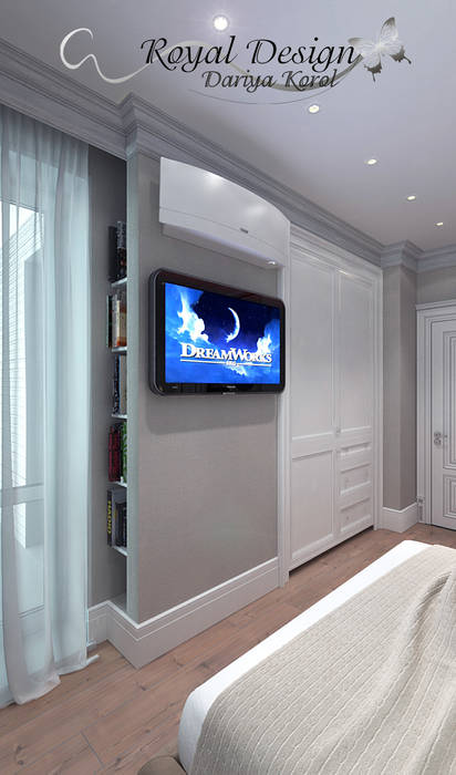 Master bedroom with en suite bathroom, Your royal design Your royal design Habitaciones de estilo clásico