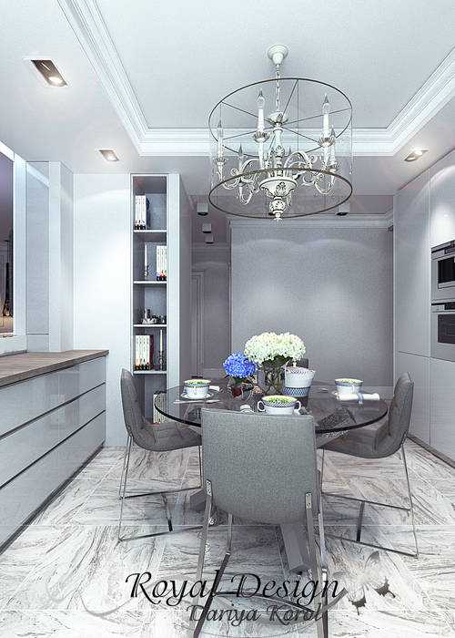 Studio. The kitchen and living room, Your royal design Your royal design Кухни в эклектичном стиле